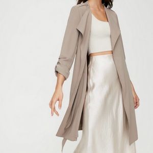 Babaton Tan Trench Coat